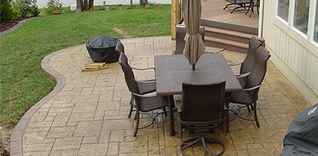 custom concrete patios